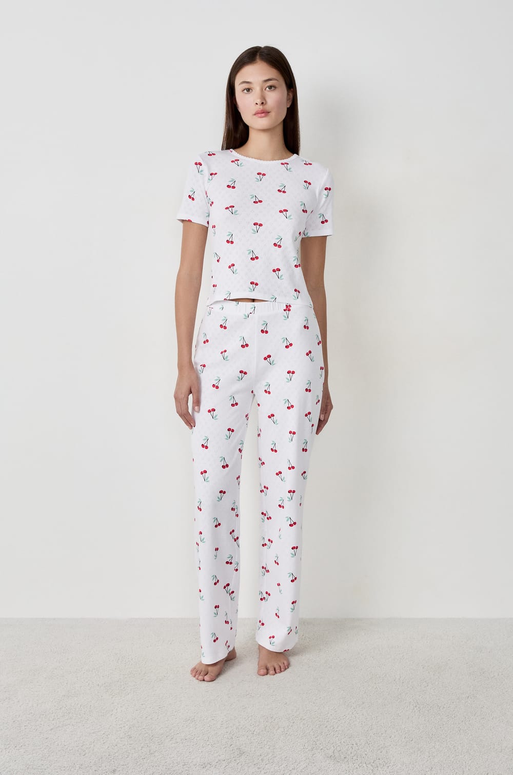 Ensemble de pyjama 2 pièces en coton;${refinementColor}
