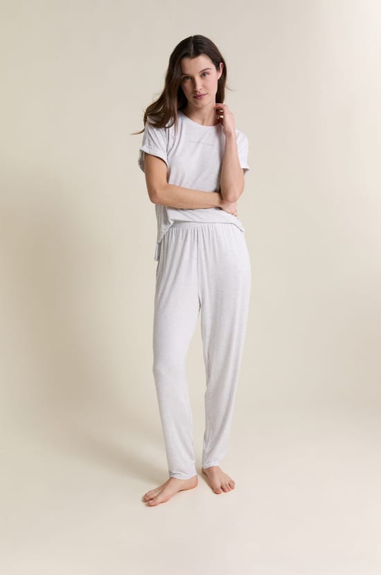 Pantalon de pyjama &eacute;lastiqu&eacute;;${refinementColor}