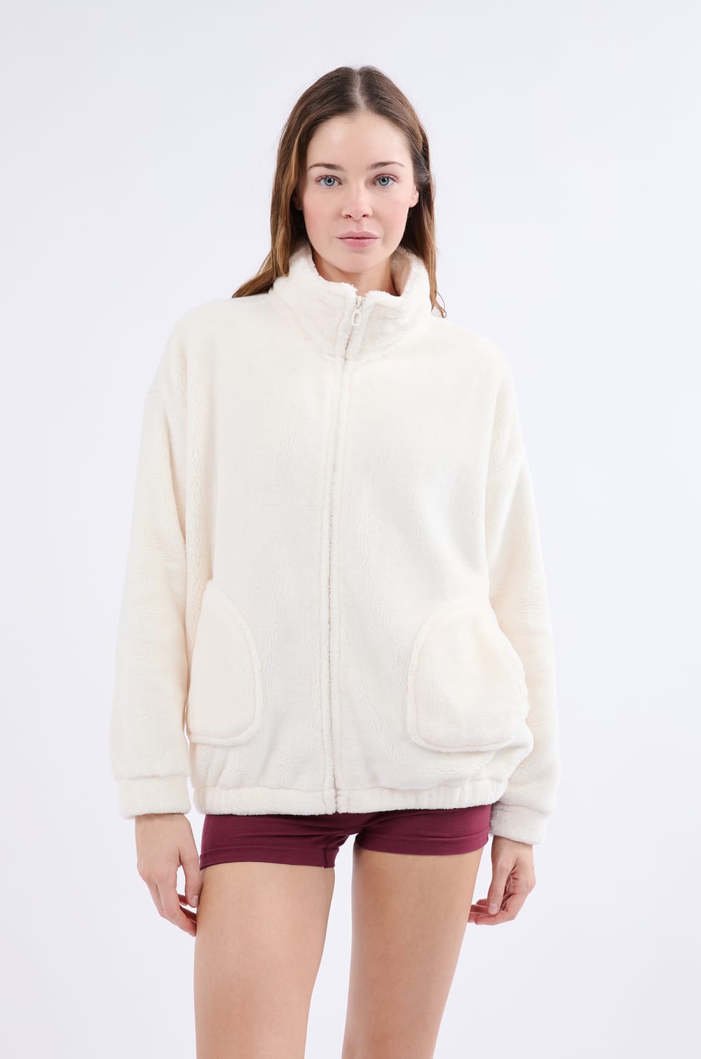 Veste de pyjama à manches longues;${refinementColor}