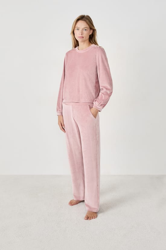 Sweat effet velours;${refinementColor}