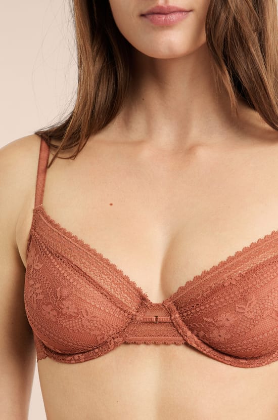 Lace Bra with Golden Jewel Detail;${refinementColor}