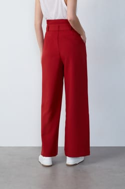 Wide Tie-Waist Trousers;${refinementColor}