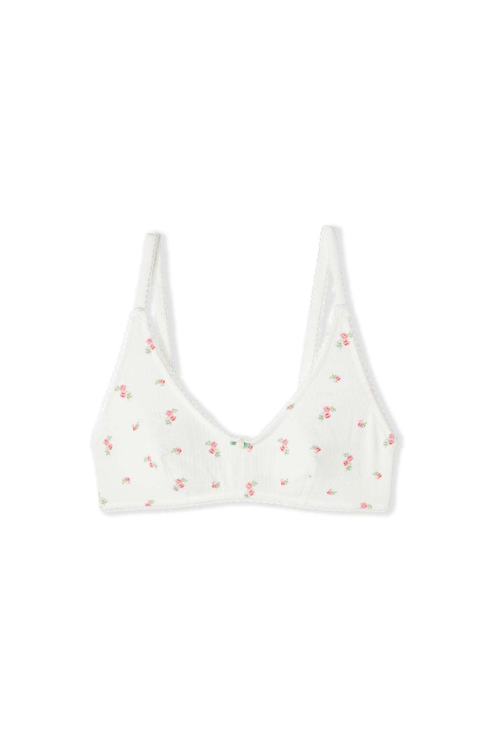 Bralette BH aus Baumwolle mit Pointelle-Muster;${refinementColor}