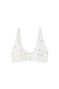 Bralette BH aus Baumwolle mit Pointelle-Muster;${refinementColor}
