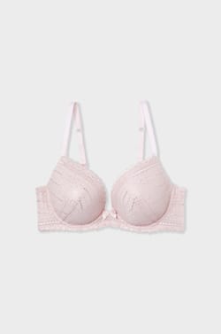 Soutien-gorge N.2 - Le push-up plongeant en dentelle irisée;${refinementColor}