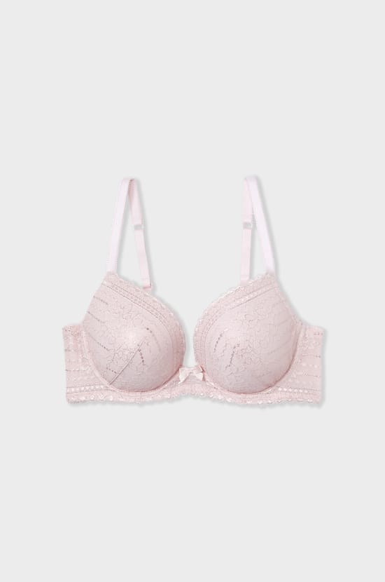 Soutien-gorge N.2 - Le push-up plongeant en dentelle irisée;${refinementColor}