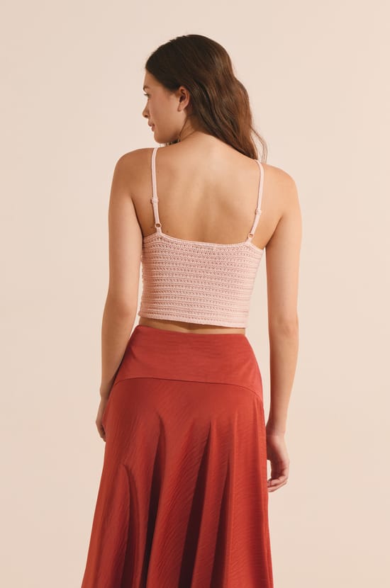 Top court sans manches en coton;${refinementColor}