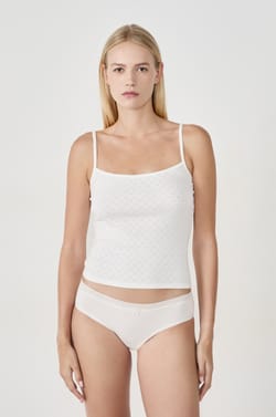 3-Pack of Cotton and Lace Briefs;${refinementColor}