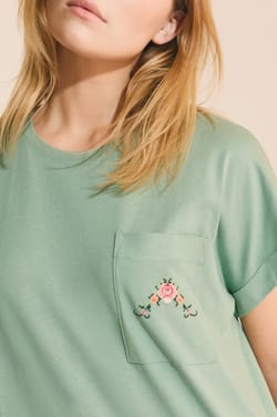 Chemise de nuit en coton;${refinementColor}