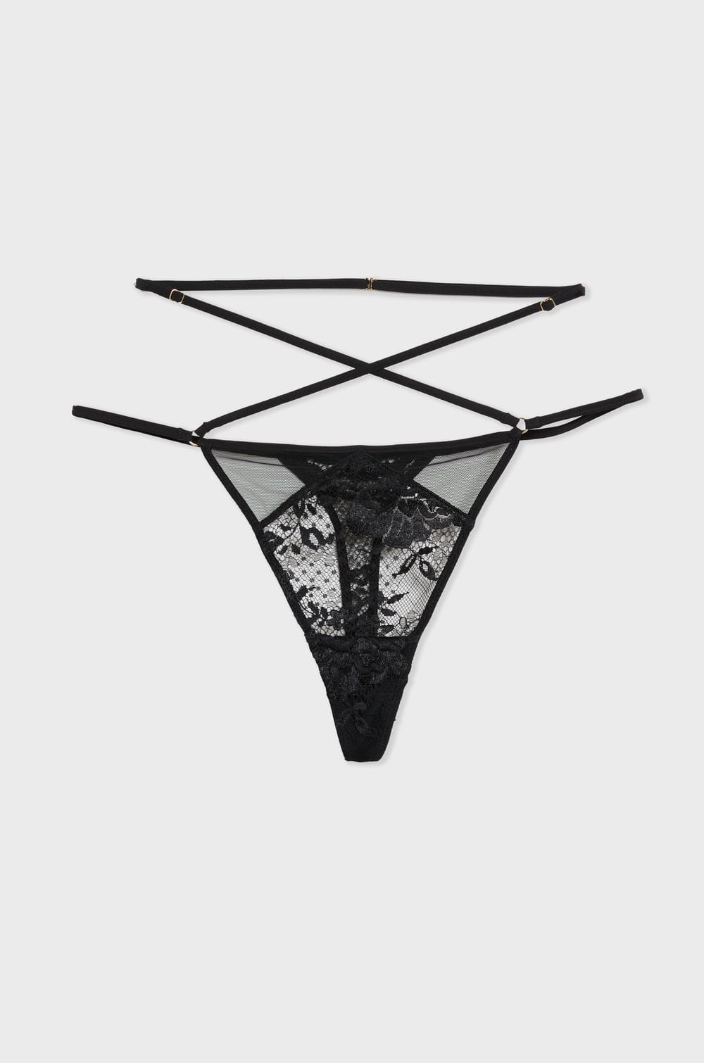 Thong in French Lace;${refinementColor}
