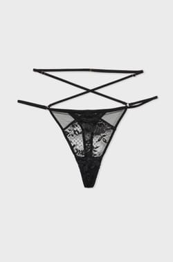 Thong in French Lace;${refinementColor}