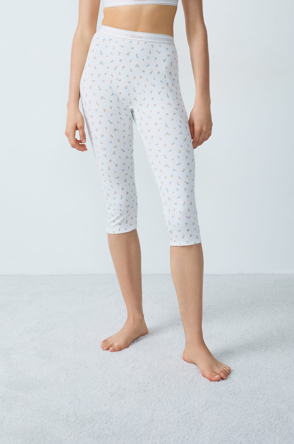 Ribbed Cotton Cyclist Short;${refinementColor}