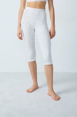 Ribbed Cotton Cyclist Short;${refinementColor}