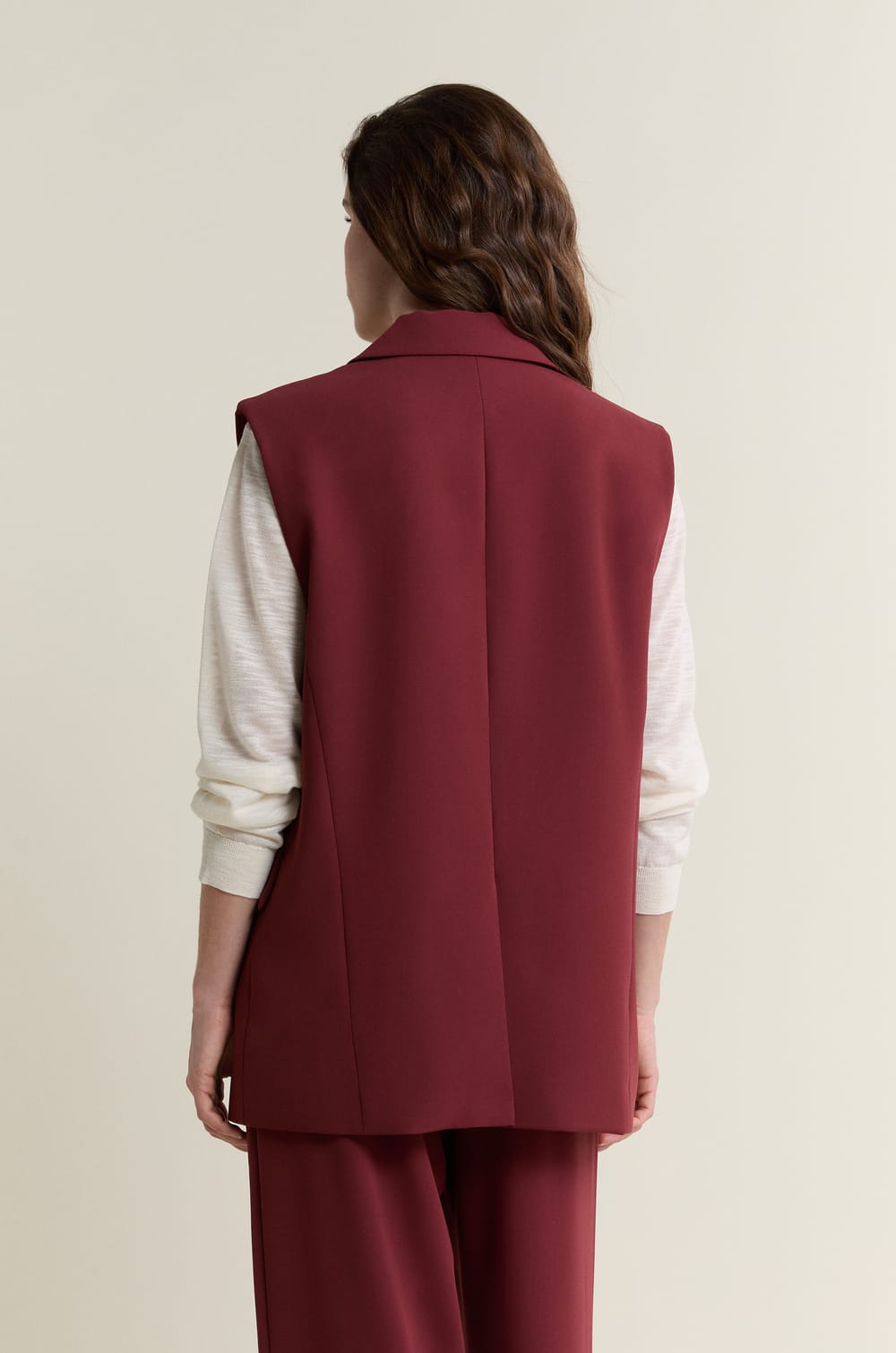 Veste tailleur sans manches;${refinementColor}