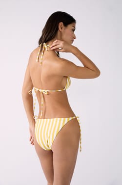 Bas de maillot culotte bikini rayée;${refinementColor}