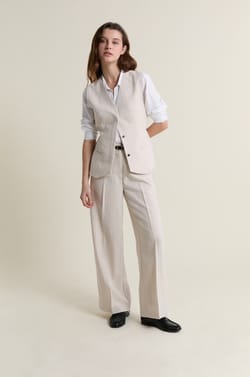 Mouwloos gestreept vest;${refinementColor}