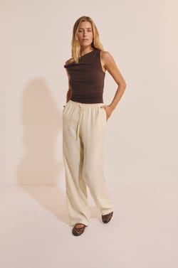Pantalon fluide &eacute;lastiqu&eacute;;${refinementColor}