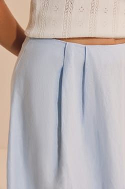 Jupe longue en lin;${refinementColor}