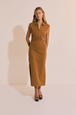 Robe longue en coton;${refinementColor}