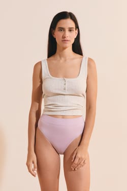 Culotte midi &eacute;chancr&eacute;e;${refinementColor}