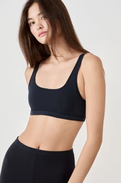 Brassière réversible en coton biologique extensible;${refinementColor}