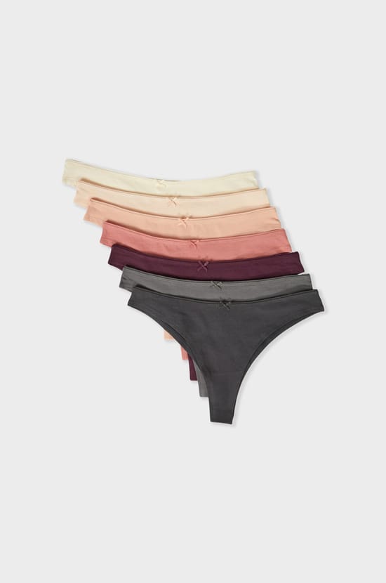 Pack of 7 Cotton Brazilian Briefs;${refinementColor}
