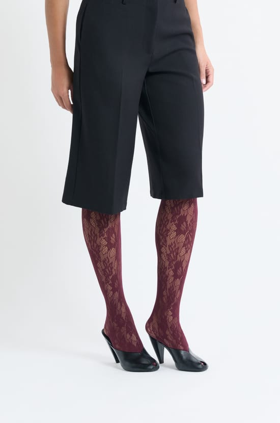 Collant r&eacute;sille &agrave; motifs;${refinementColor}