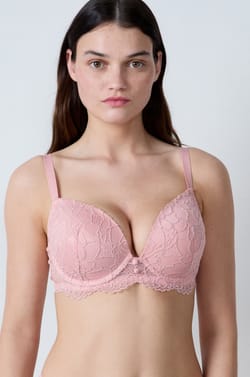 Soutien-gorge N.5 - Le coques fines plongeant en dentelle;${refinementColor}