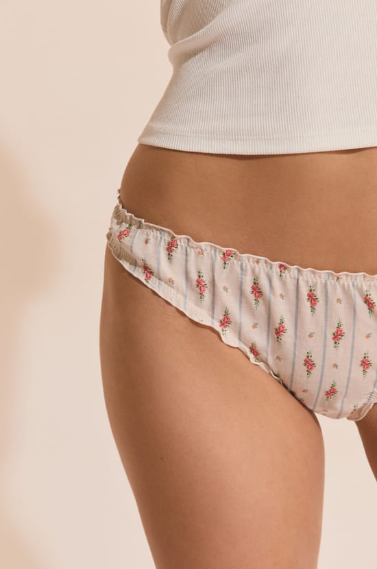 Cotton Briefs with Patterns;${refinementColor}