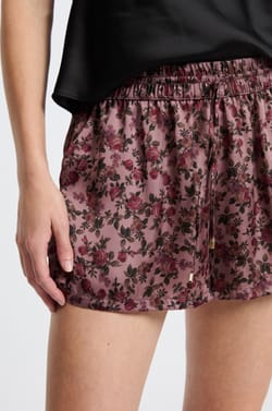 Short de pyjama satiné;${refinementColor}