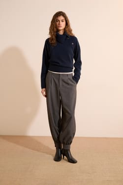 Pull col montant 100% cachemire;${refinementColor}