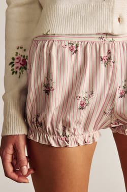 Short bloomer &agrave; motif fleuri;${refinementColor}