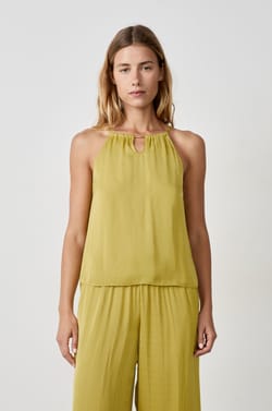 Sleeveless Satin Camisole;${refinementColor}