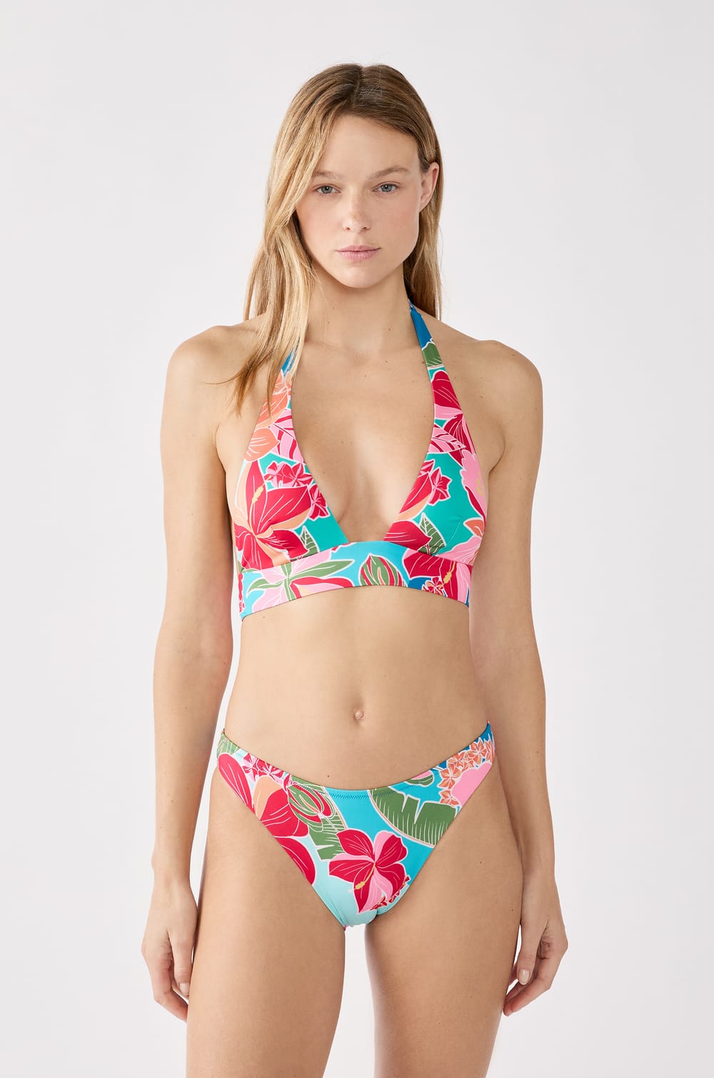 Patterned bikini bottom brief;${refinementColor}