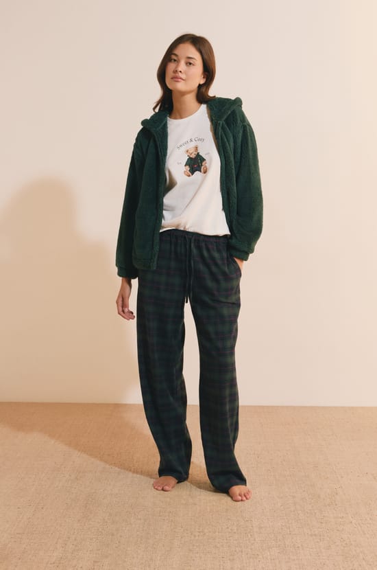 Ensemble de pyjama 3 pi&egrave;ces en coton;${refinementColor}