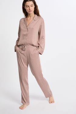 Patterned Pajama Pants;${refinementColor}