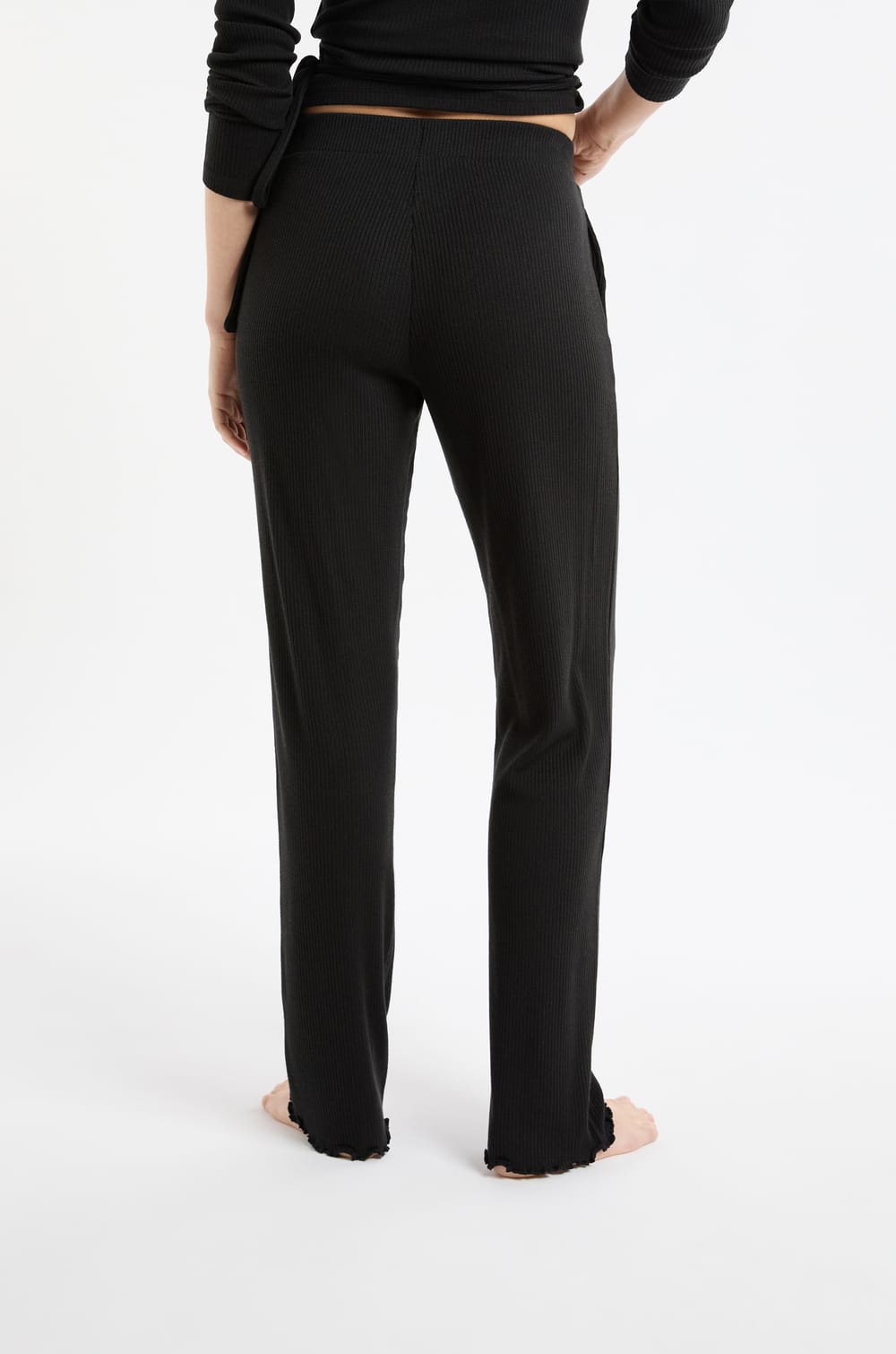 Straight Pyjama Trousers;${refinementColor}