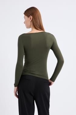 T-shirt thermique col bateau;${refinementColor}