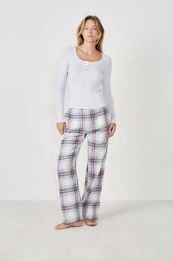 Pantalon de pyjama à carreaux;${refinementColor}