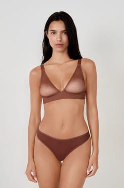 BH ohne Bügel Triangel-BH aus Mesh;${refinementColor}