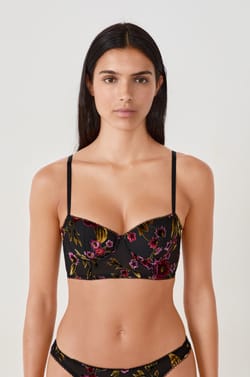 Soutien-gorge bustier à imprimés;${refinementColor}