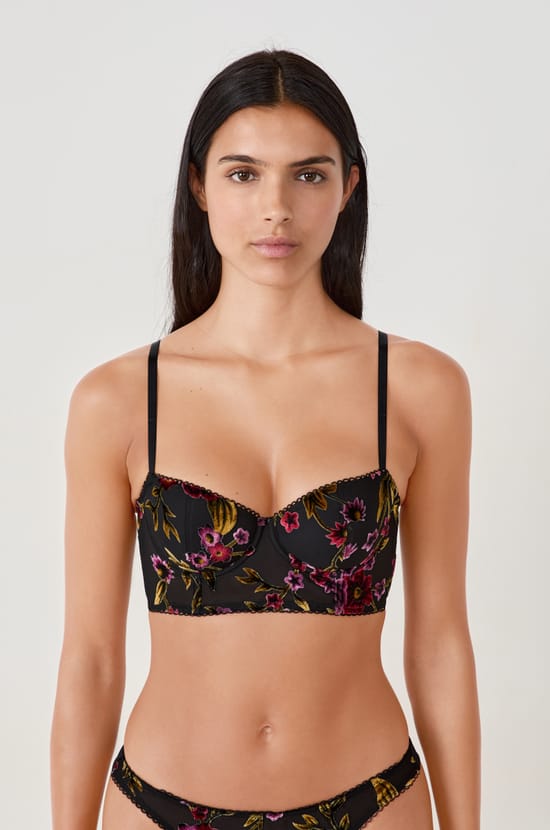 Soutien-gorge bustier à imprimés;${refinementColor}