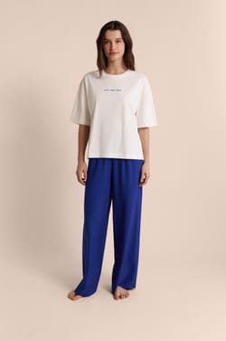 Camiseta de pijama de manga corta de algod&oacute;n;${refinementColor}