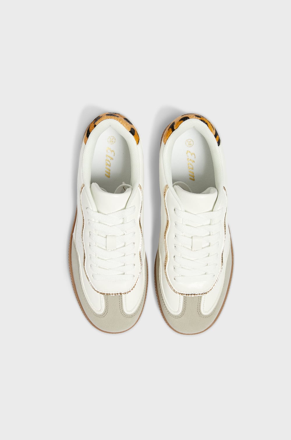 Leopard print sneakers;${refinementColor}
