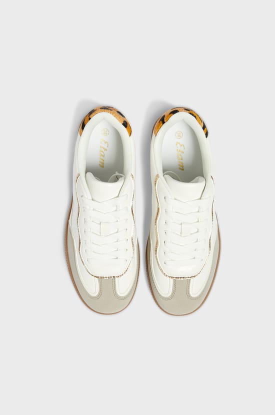 Leopard print sneakers;${refinementColor}