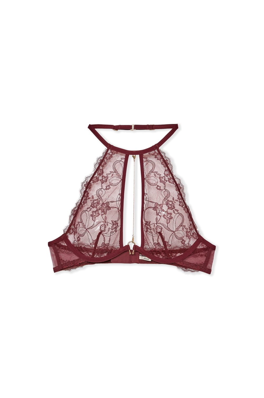 Bralette met open rug van kant;${refinementColor}