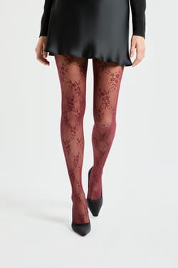 Transparent patterned tights - fishnet;${refinementColor}