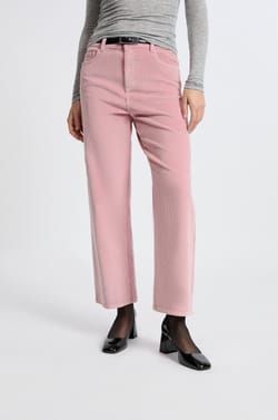 Pantalon en coton effet velours;${refinementColor}