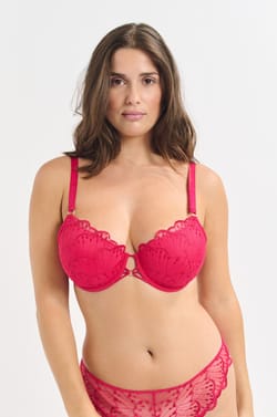 Soutien-gorge N.4 - Le coques fines en broderie florale;${refinementColor}