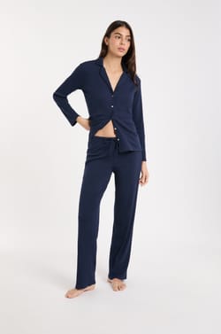 Pyjama Trousers with Cotton;${refinementColor}